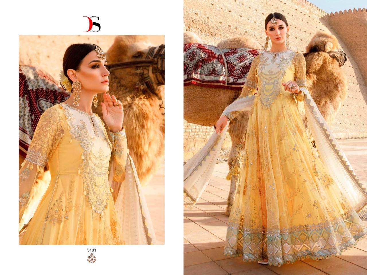 deepsy suits maria b lawn vol-2 3101-3108 series stylish look designer pakistani salwar suits catalogue design 2023 