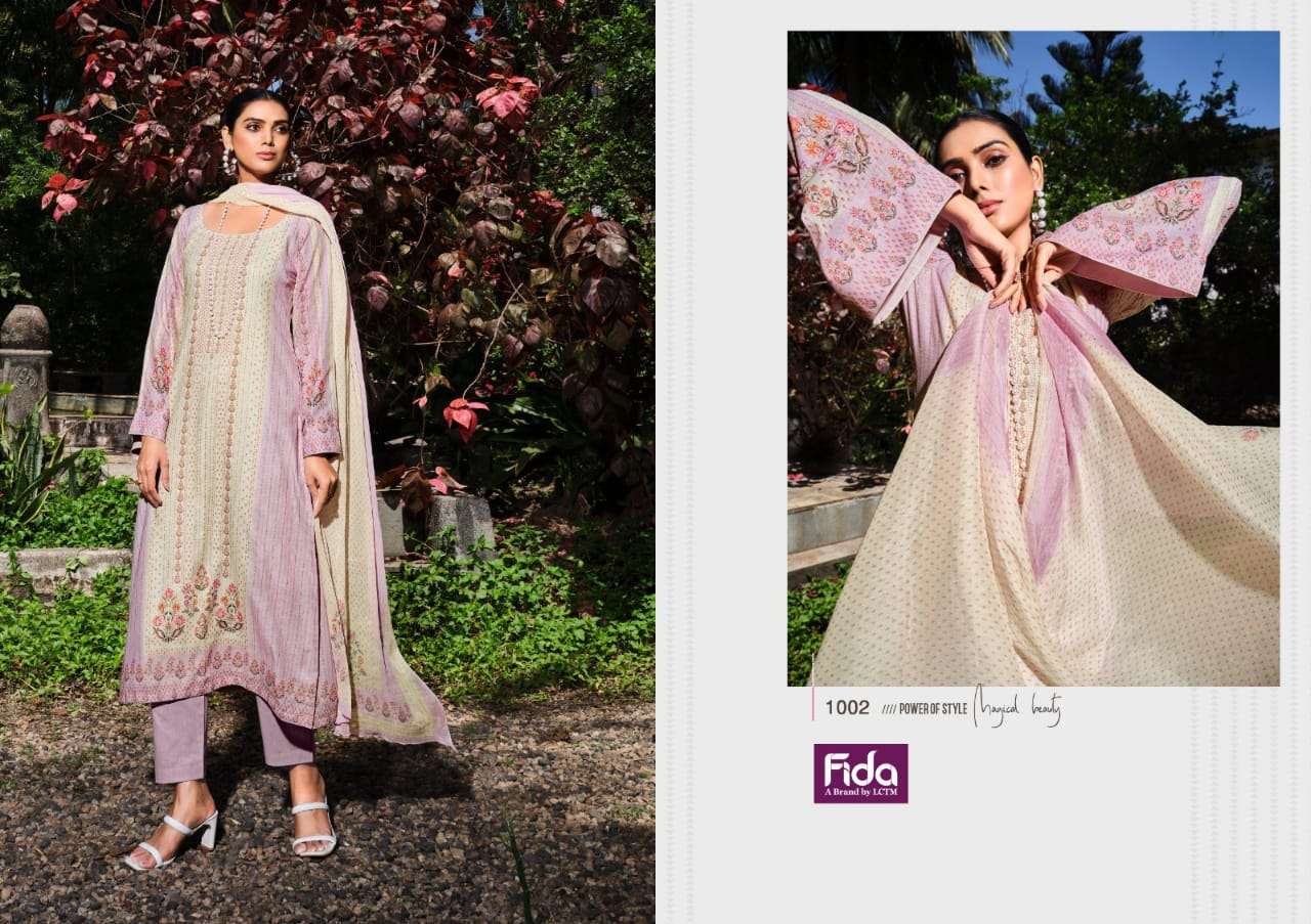 fida chavvi 1001-1006 series soft cotton designer salwar kameez wholesale price 