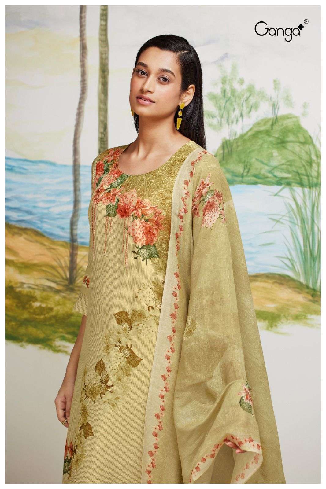ganga aachal 1633 exclusive bemberg silk designer salwar kameez wholesale dealer surat 
