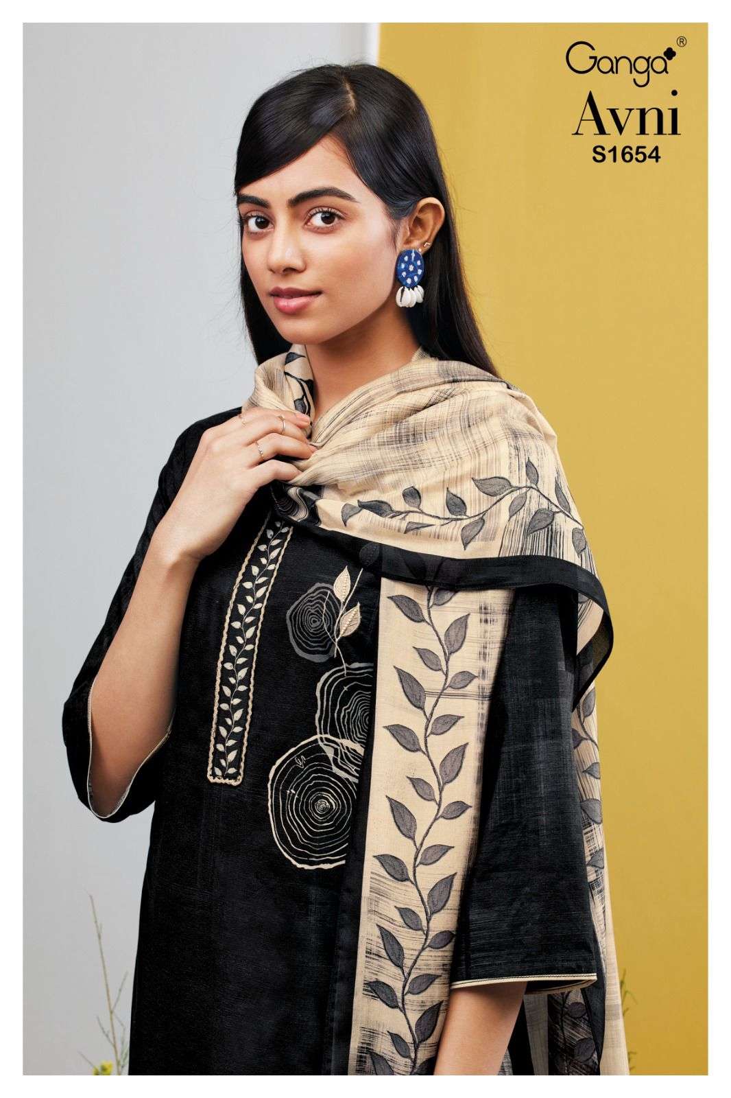 ganga avni 1654 series premium cotton designer salwar kameez catalogue online dealer surat 