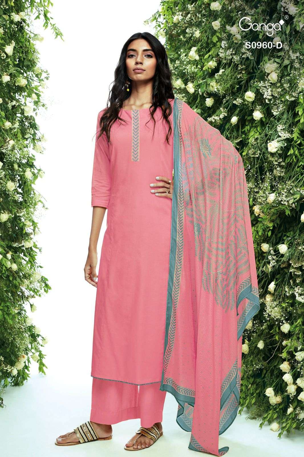 ganga heny 960 series premium cotton designer salwar suits wholesale price surat