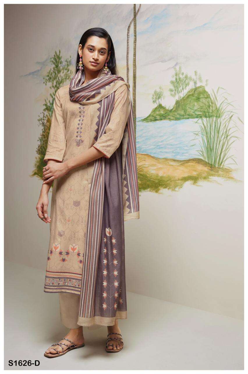 ganga isha 1626 series trendy designer top bottom with dupatta latest catalogue collection 2023 