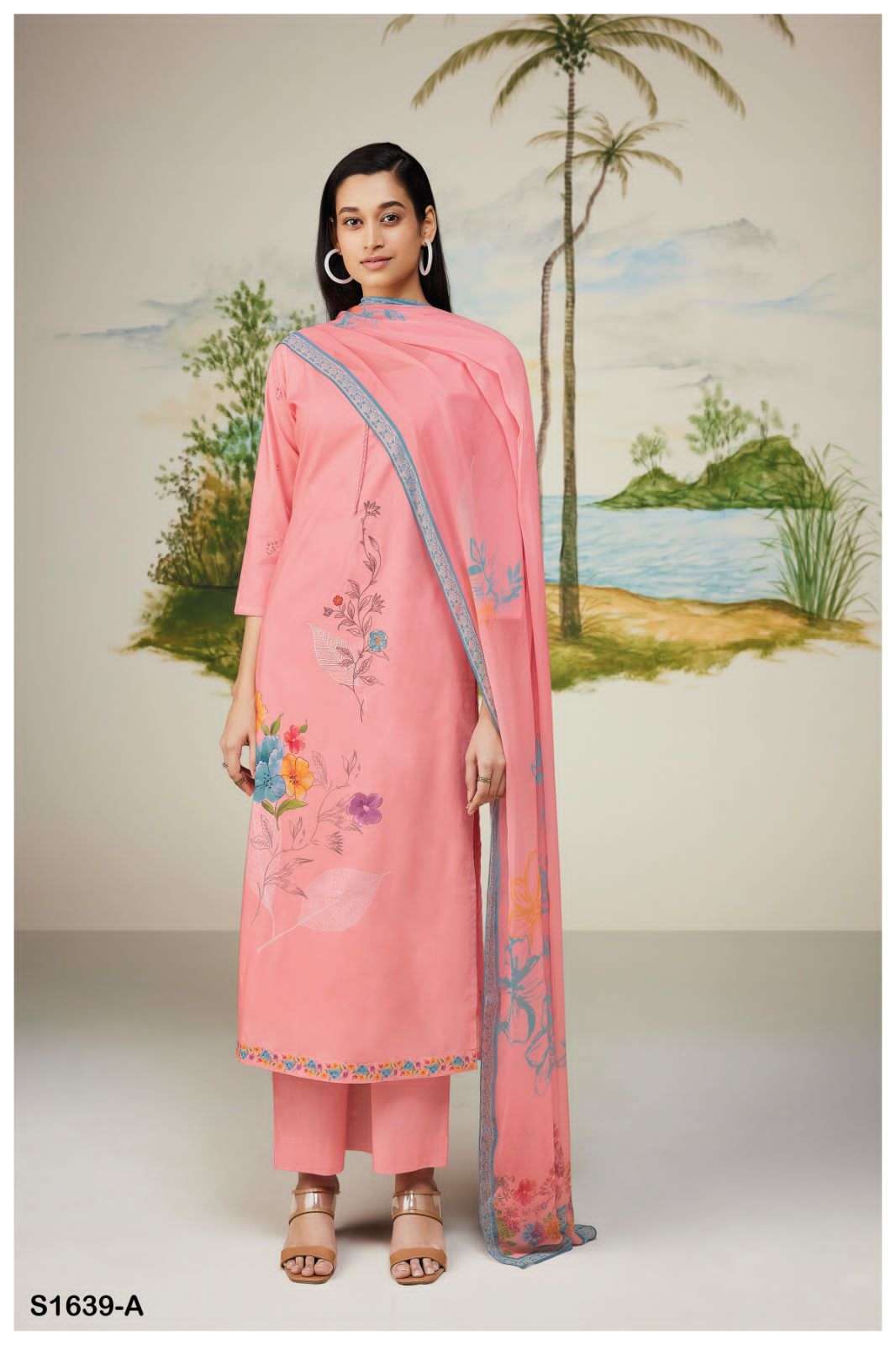ganga rekha 1639 series premium cotton designer salwar kameez catalogue manufacturer surat