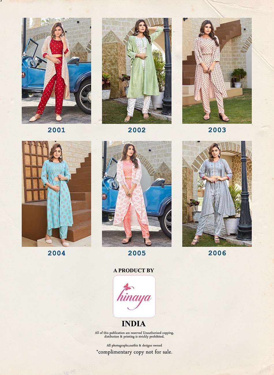 hinaya ananya vol-2 2001-2006 series fancy look designer kurtis catalogue wholesaler surat 