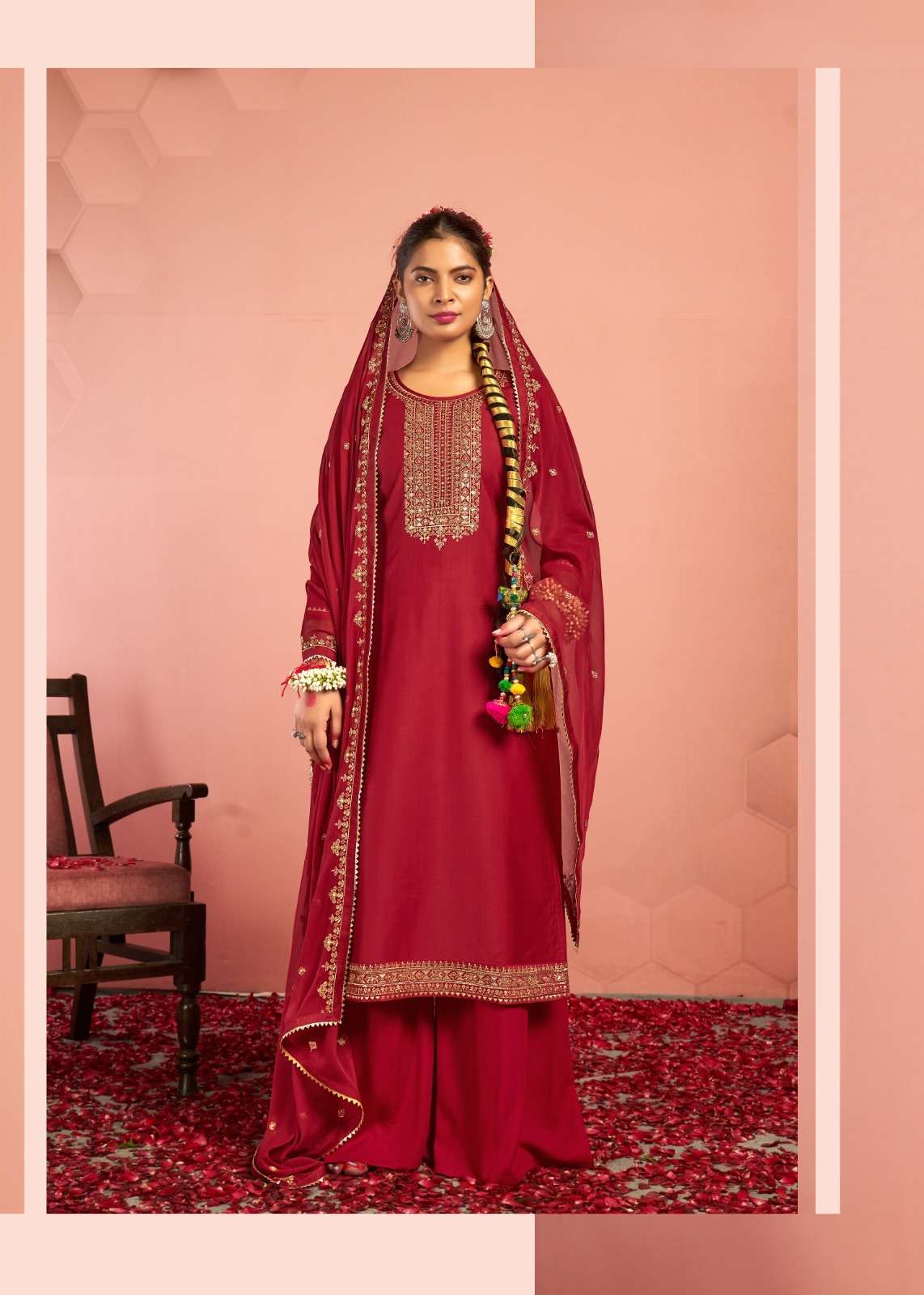kalarang hemali pure cotton fancy embroidered salwar kameez wholesale price surat