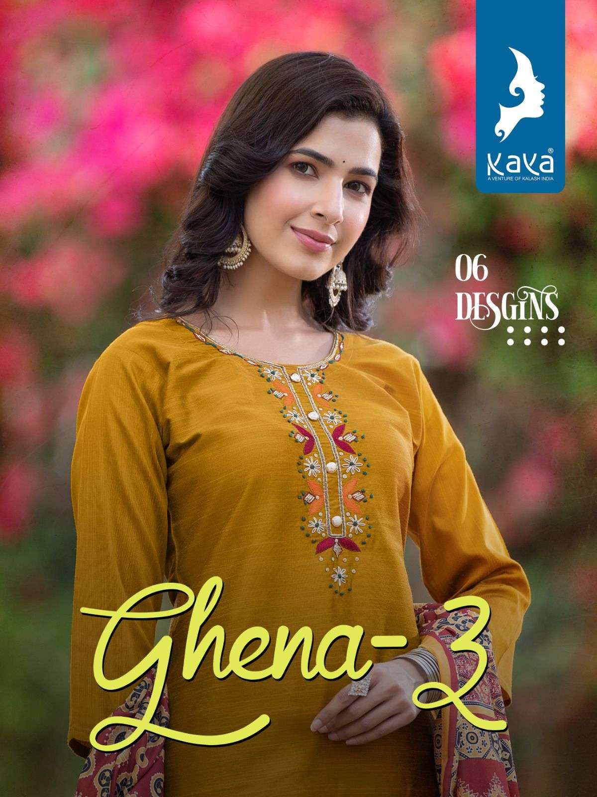 kaya ghena vol-3 stylish designer top bottom with dupatta catalogue manufcturer surat 