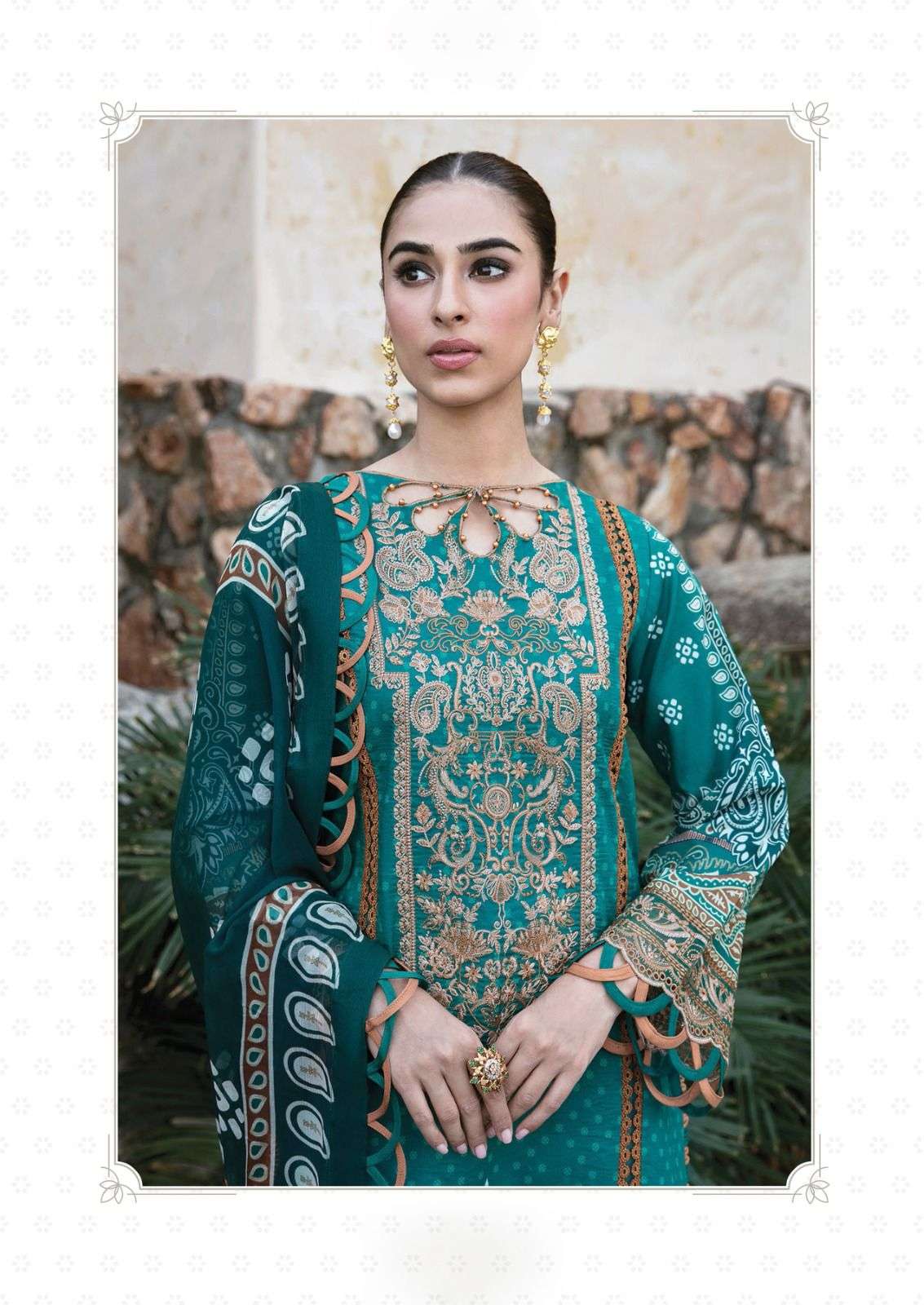 keval fab alija b vol 22 22001-22006 series exclusive heavy cotton designer karchi pakistani suits 