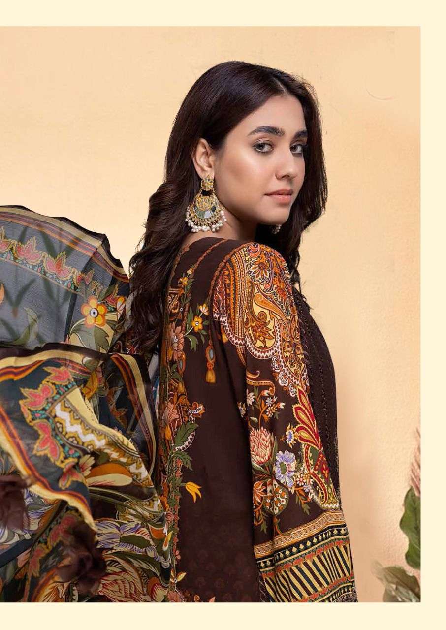 keval fab kainaaz 1001-1006 series unstich designer pakistani salwar kameez catalogue wholesaler surat 