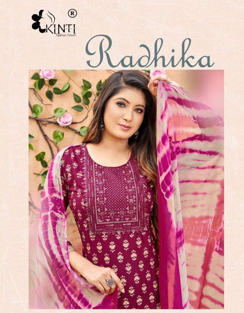 kinti fashion radhikia fancy look designer kurtis catalogue online supplier surat 
