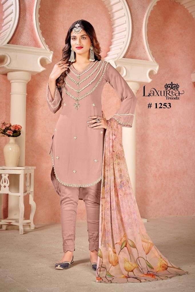 laxuria trendz 1253 exclusive georgette party wear ready to wear salwar kameez online best rate