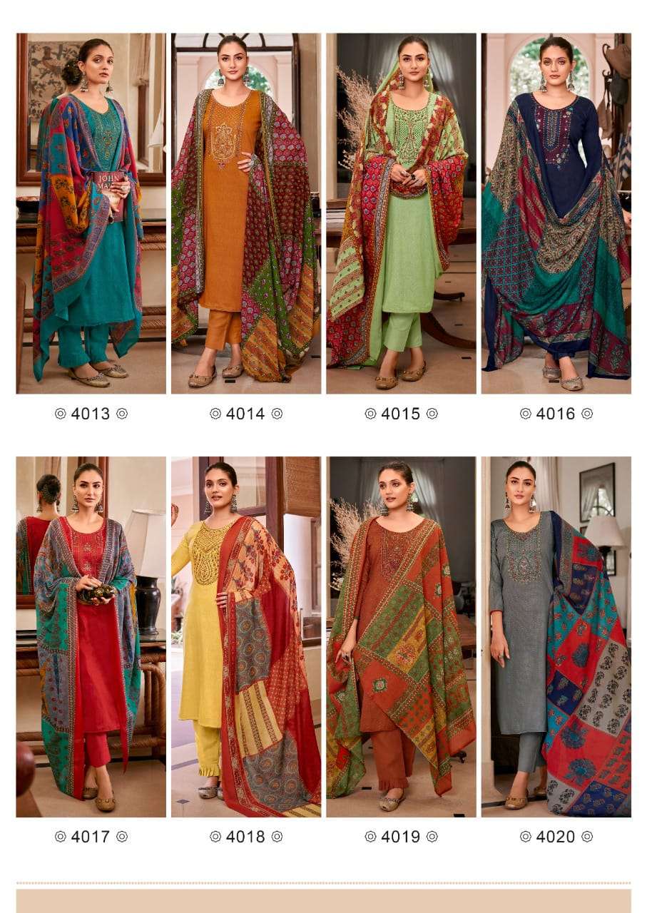 levisha panihari 4013-4020 series zam cotton designer salwar kameez dress material new catalogue surat 