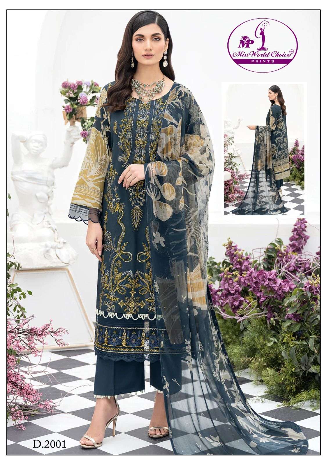 miss world choice nooraniyat vol-2 2001-2008 series pakistani salwar suits dress material latest catalogue surat 
