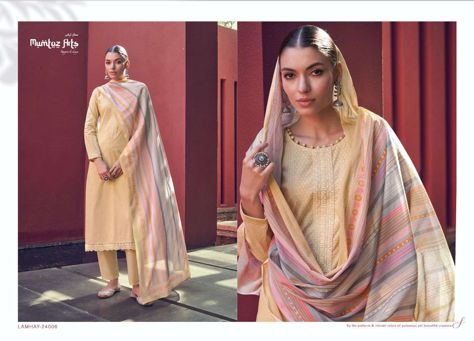 mumtaz arts by lamhay 24001-24008 series lawn cotton designer salwar kameez online shopping surat 