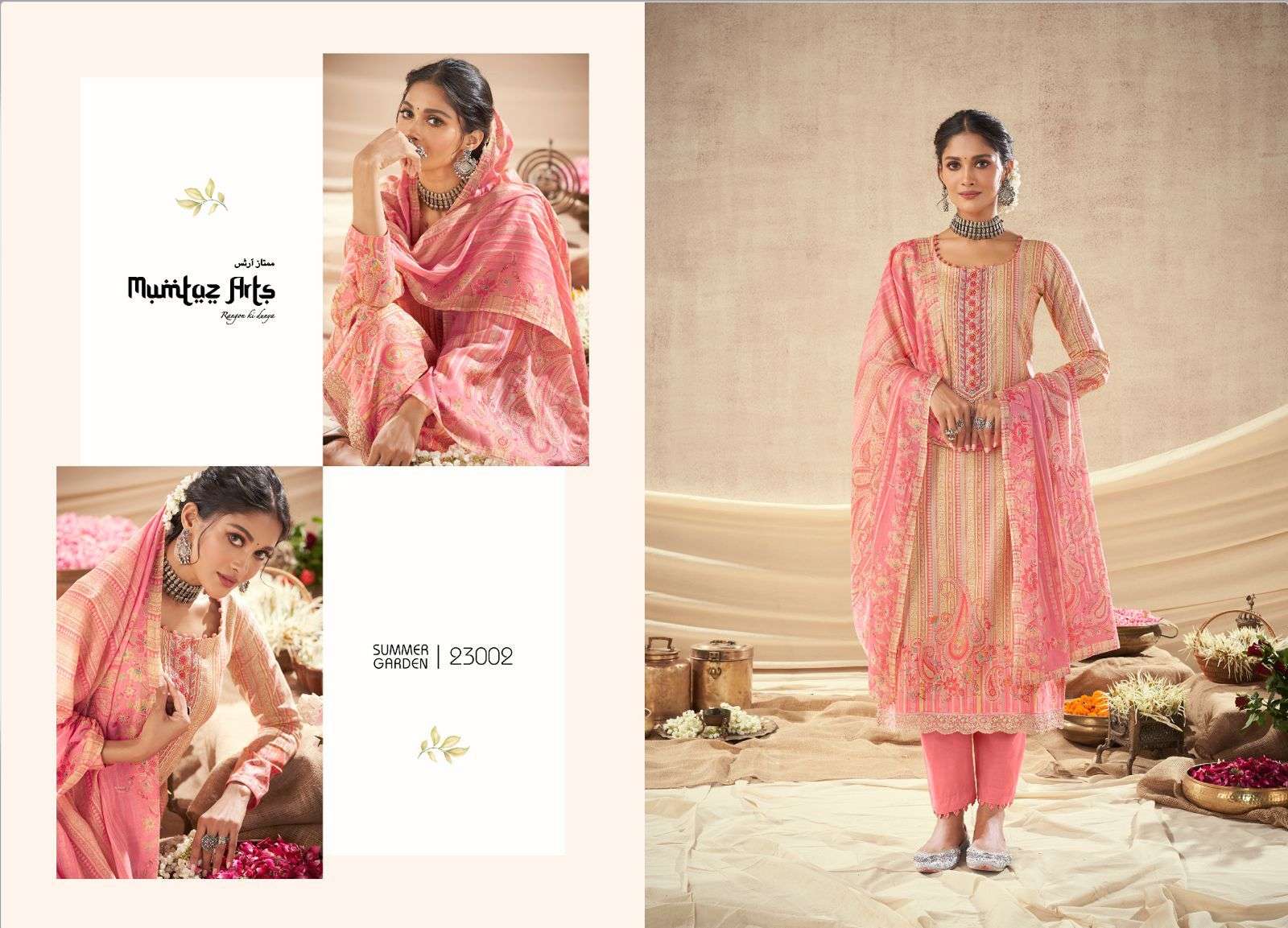 mumtaz arts summer garden 23001-23008 series indian designer salwar suits catalogue collection 2023 