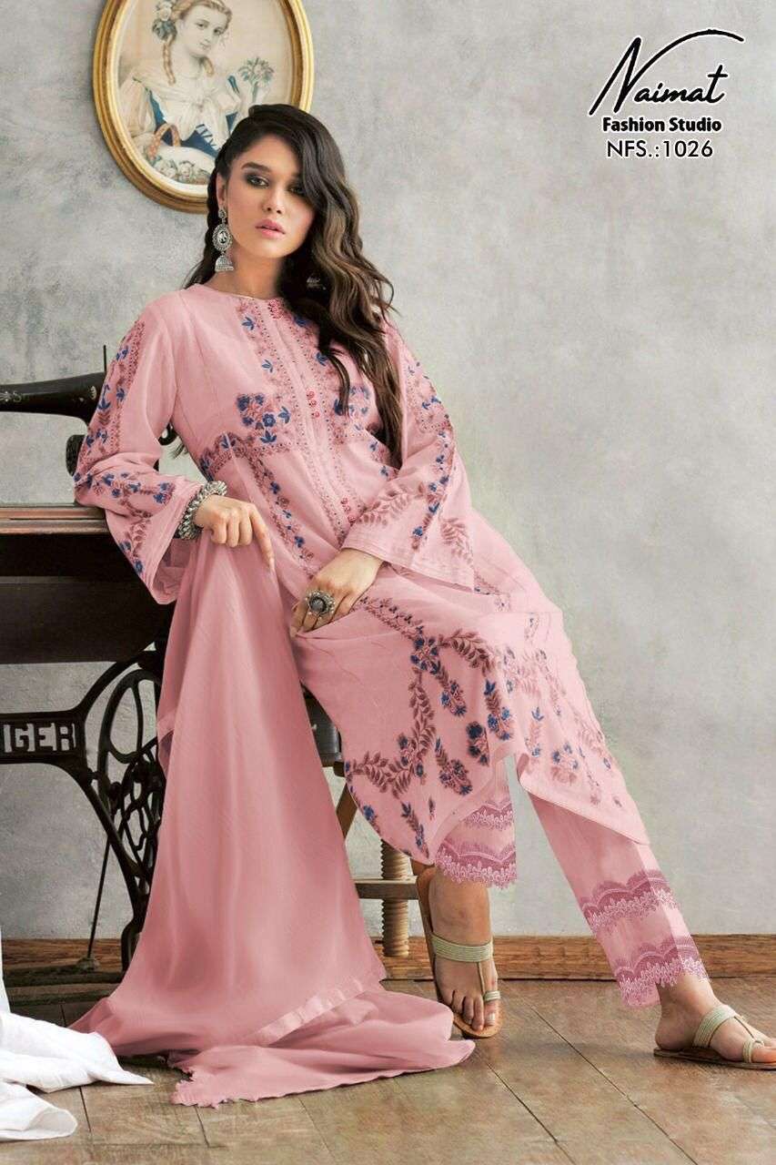 naimat fashion studio 1026 colour series georgette stich indian salwar kameez wholesale dealer in surat 