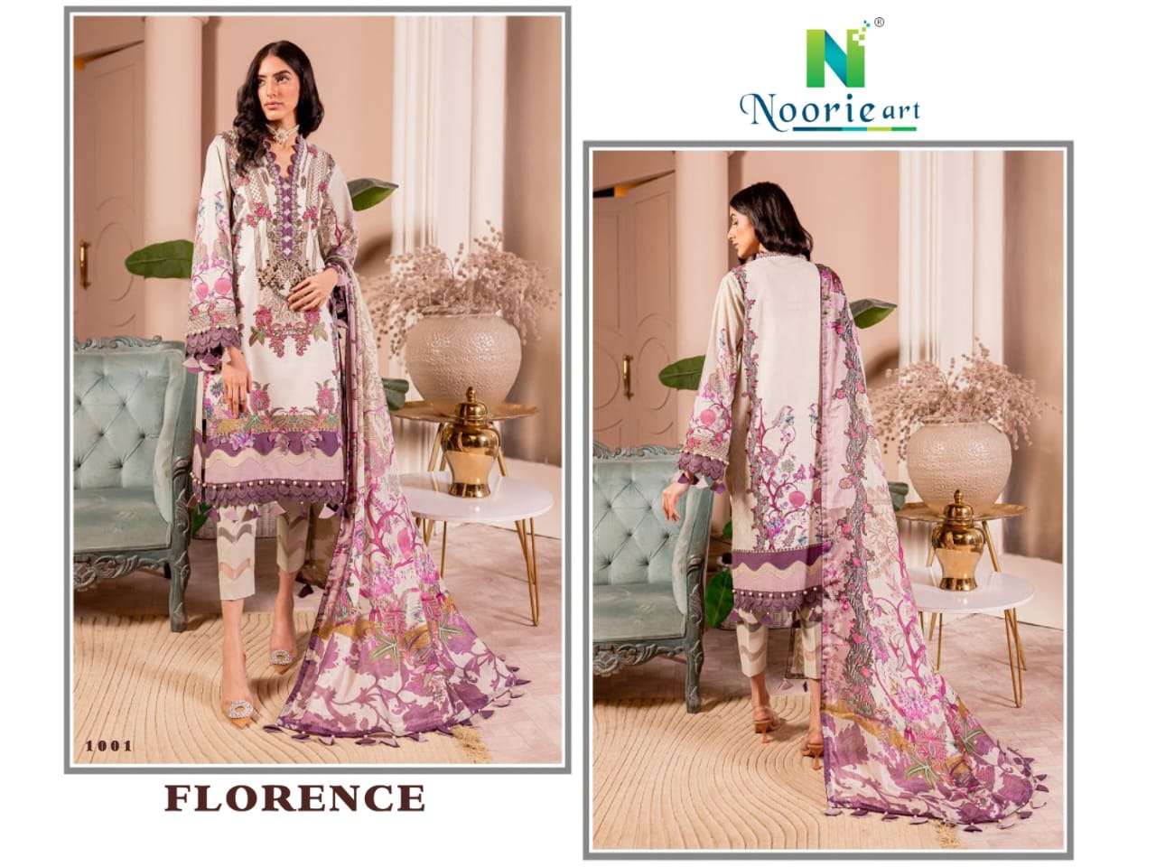 noorie art florence 1001-1008 series pakistani salwar kameez catalogue wholesale price surat 