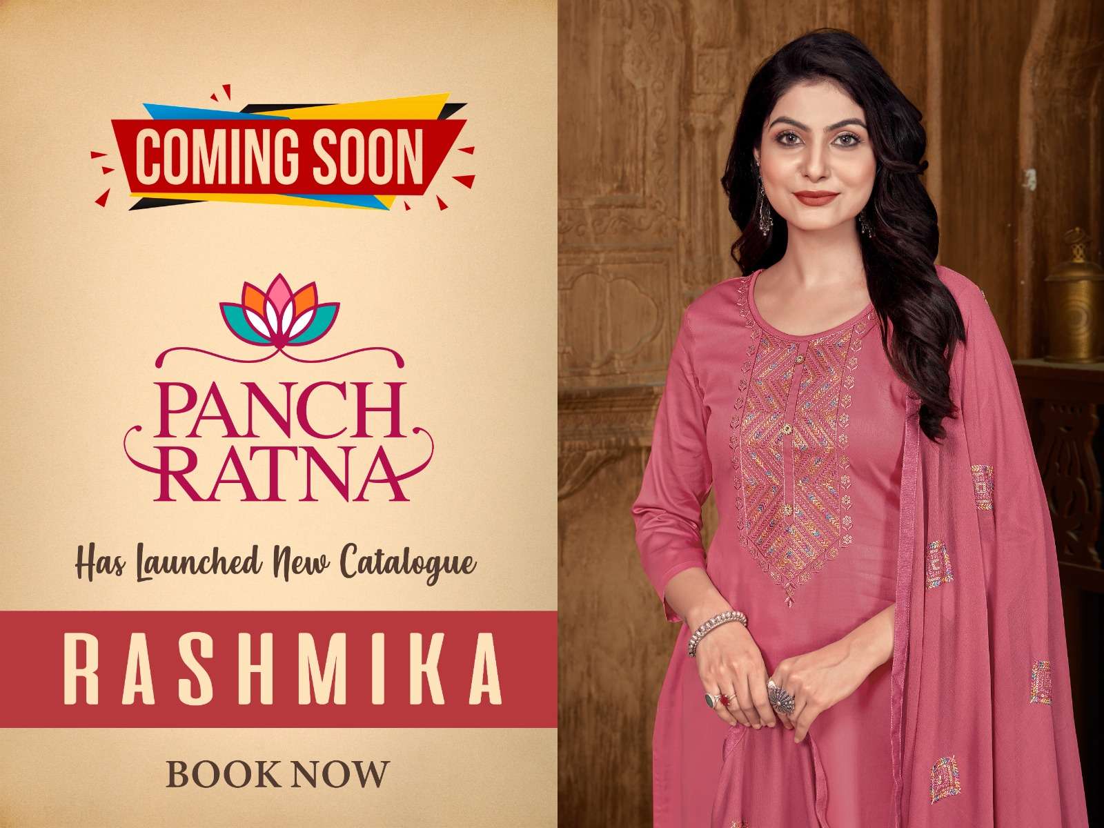 panch ratna rashmika 18081-18084 series trendy designer salwar kameez catalogue design 2023 