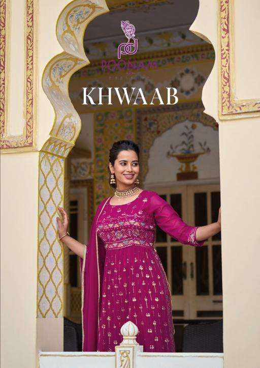 poonam designer khwaab 2001-2006 series georgette designer readymade dress latest catalogue 