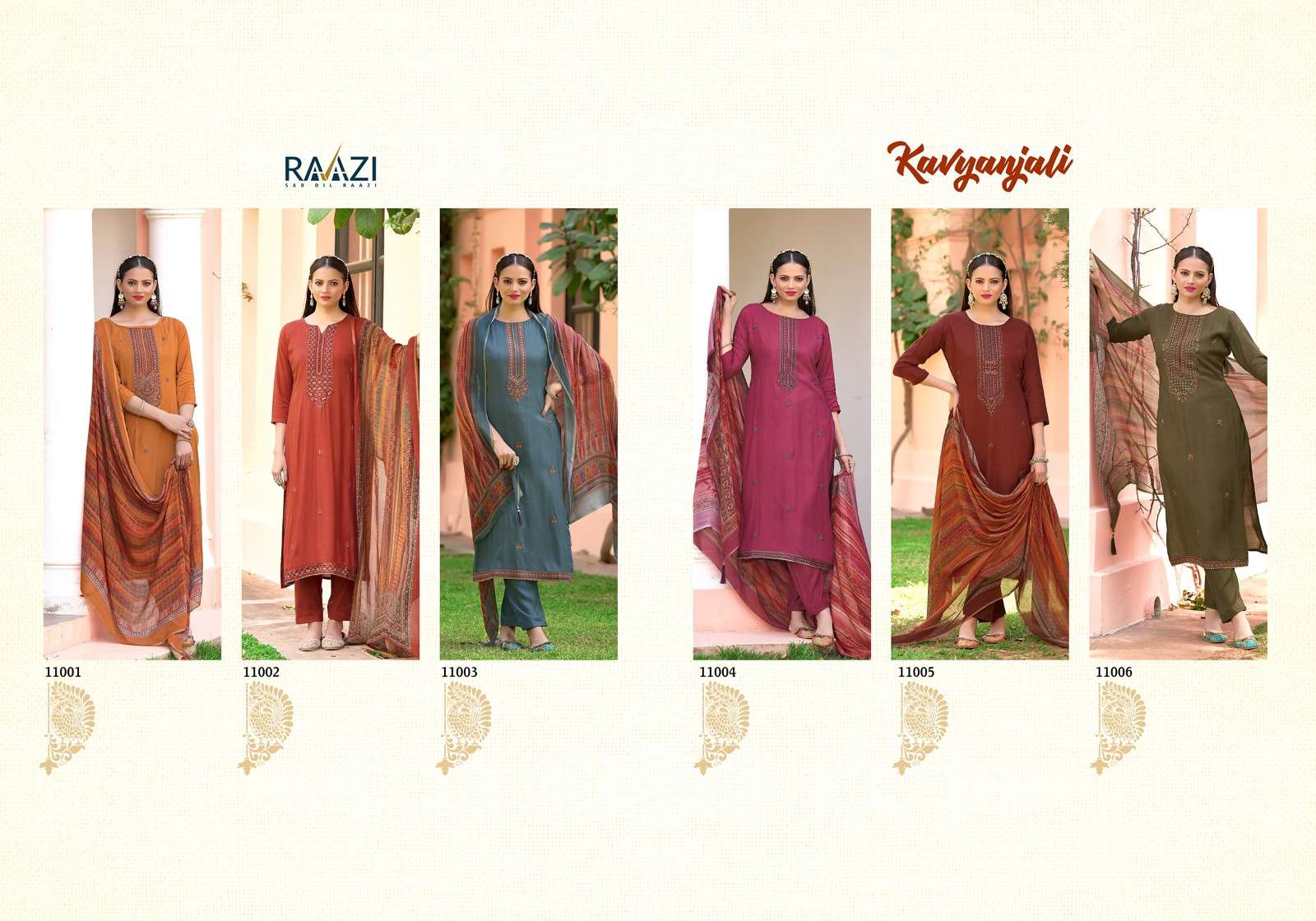 rama fashion kavyanjali 11001-11006 series exclusive designer salwar kameez catalogue latest collection 
