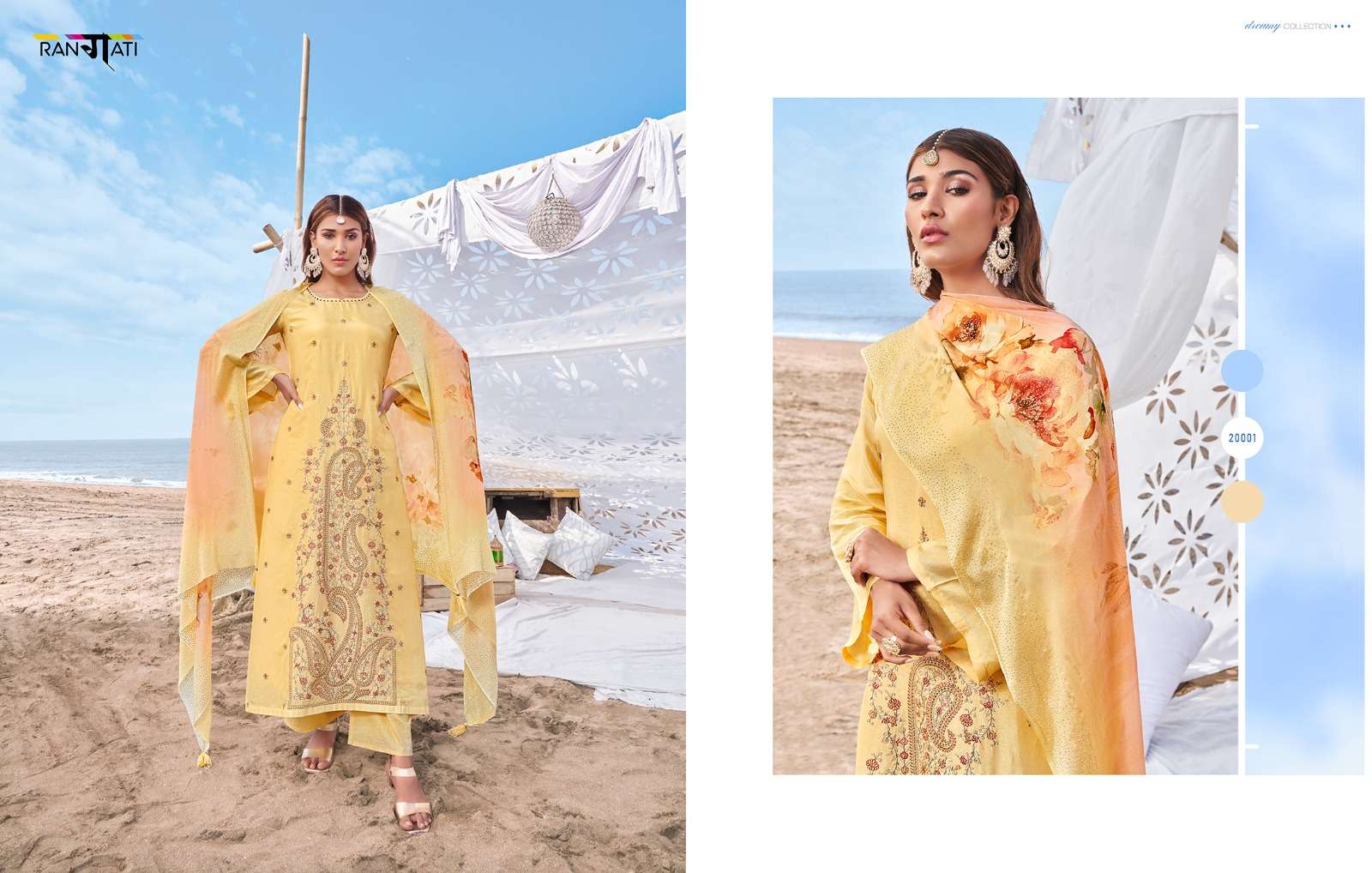 rangati prints jashn e bahar 20001-20006 series exclusive designer salwar kameez catalogue manufacturer surat