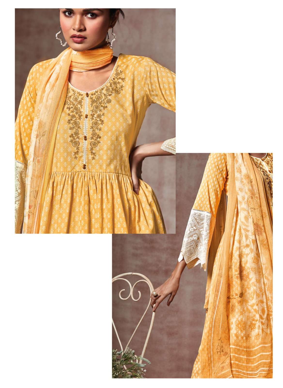 reyna endless summer vol-4 931-937 series exlusive designer top bottom with dupatta latest collection india