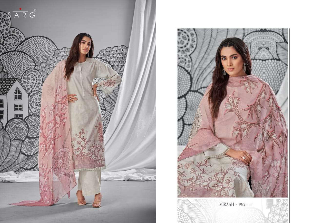 sarg miraah trendy designer salwar kameez catalogue online supplier surat 