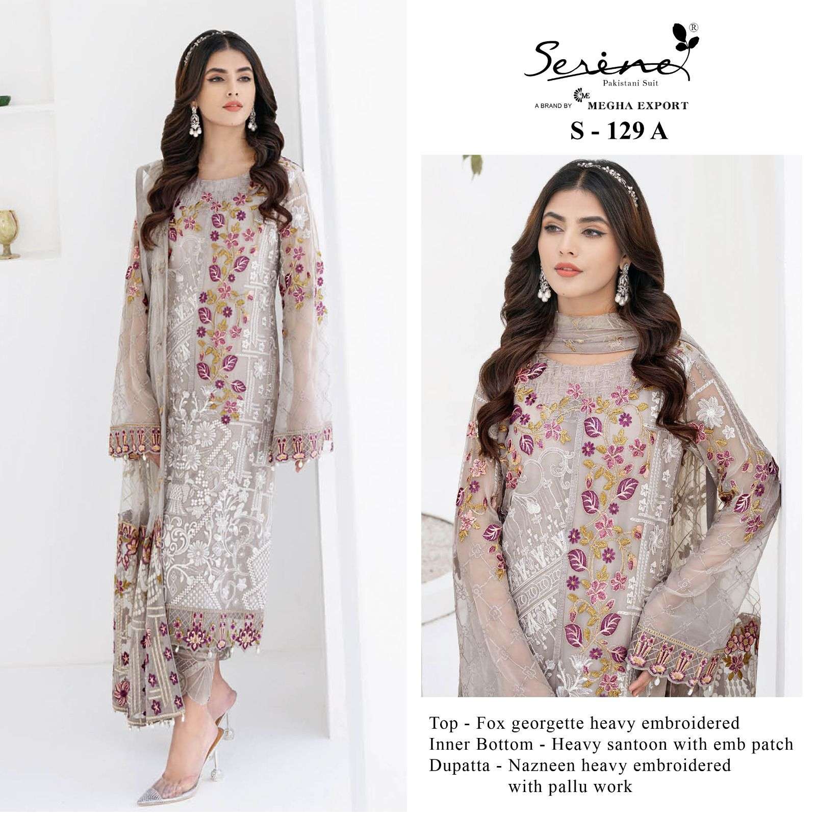 serine 129 series exclusive designer pakistani salwar suits online supplier surat