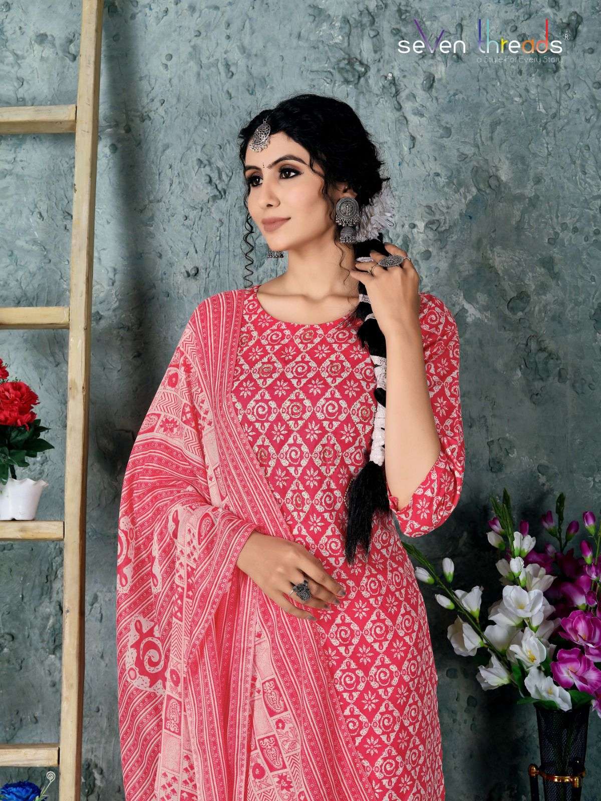 seven threads 15 and 16 series fancy designer dress matesial non catalogue collection surat 