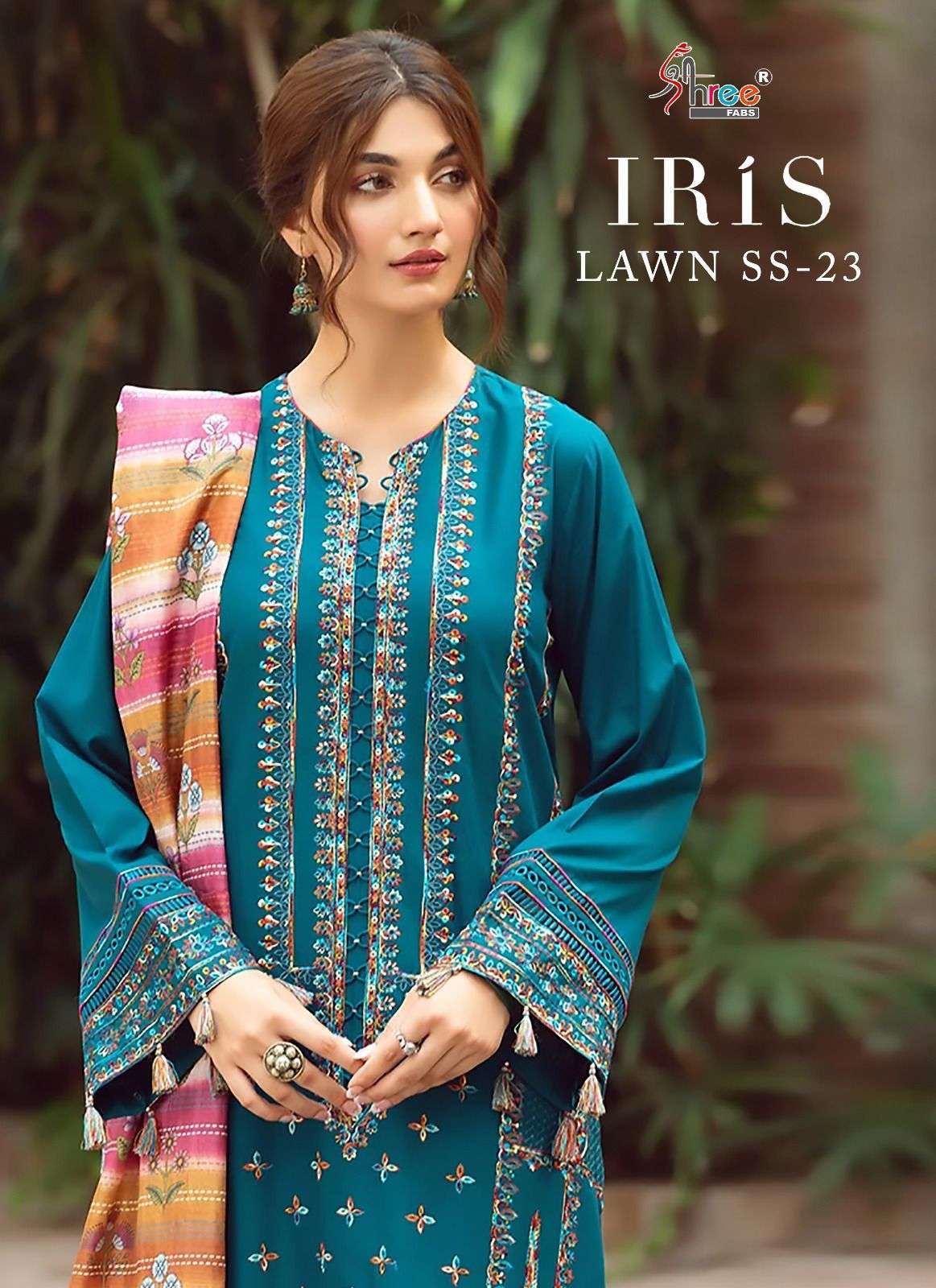 shree fabs iris lawn vol-23 3044-3050 series exclusive designer pakistani salwar suits design 2023 