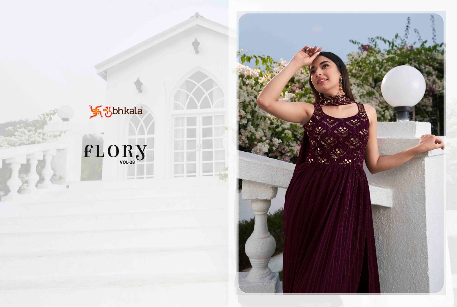 shubhkala flory vol-28 4841-4845 series new exclusive embroidered stitched new style salwar plazzo collection surat