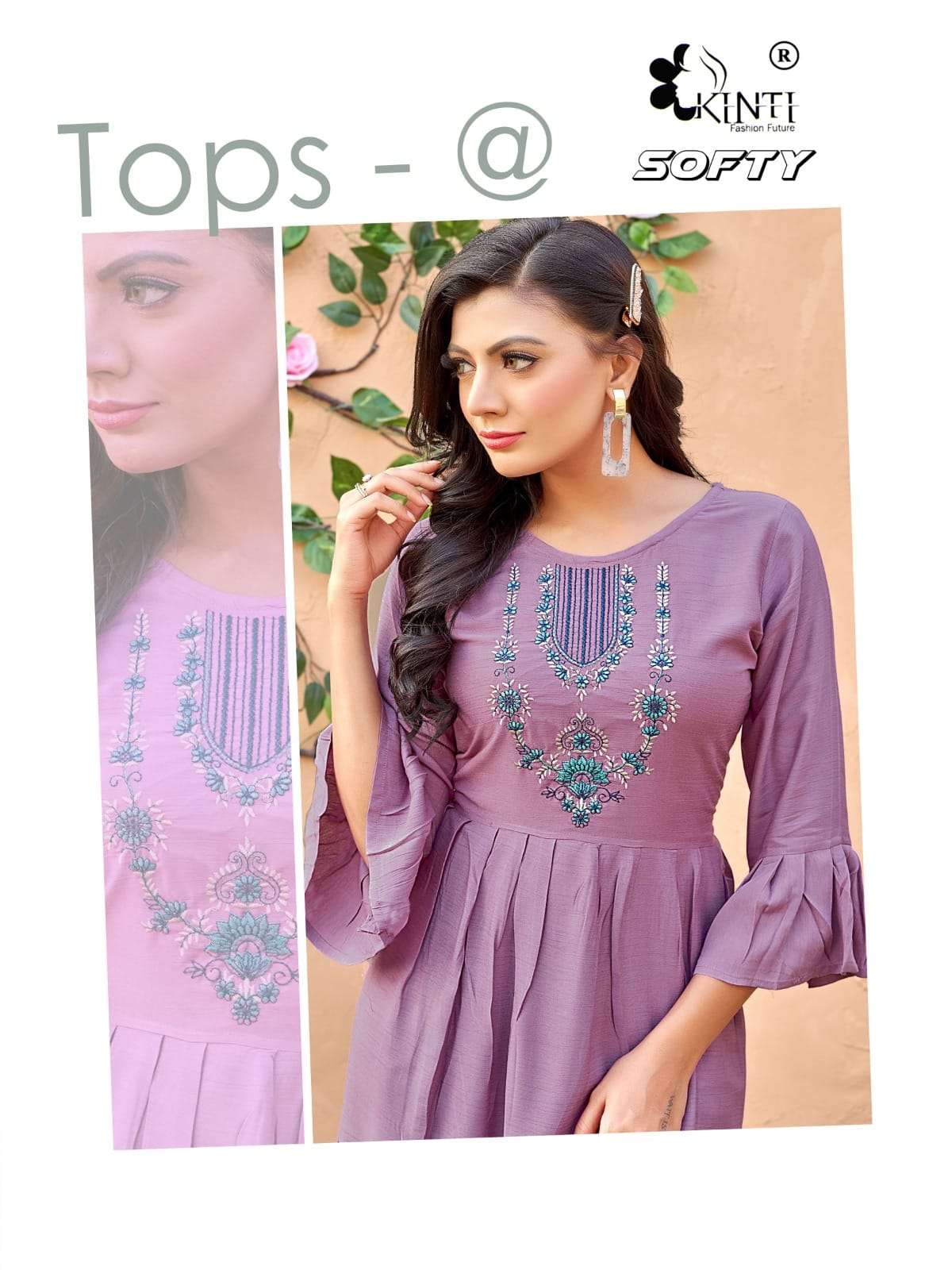 softy by kinti fashion fancy look designer kurti catalogue manufacturer surat