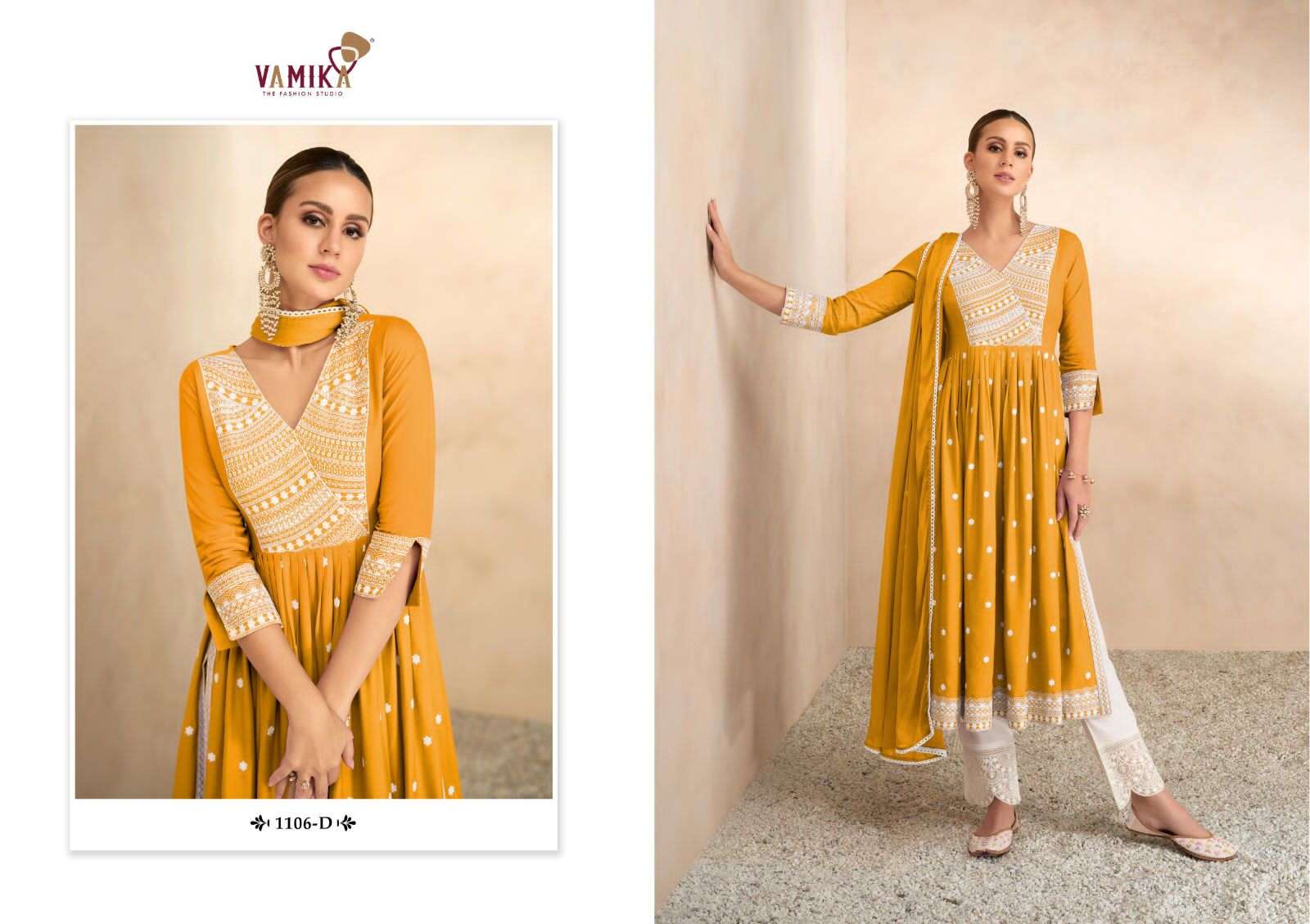 vamika aadhira vol-4 1106 series fancy look designer kurtis catalogue wholesaler surat 