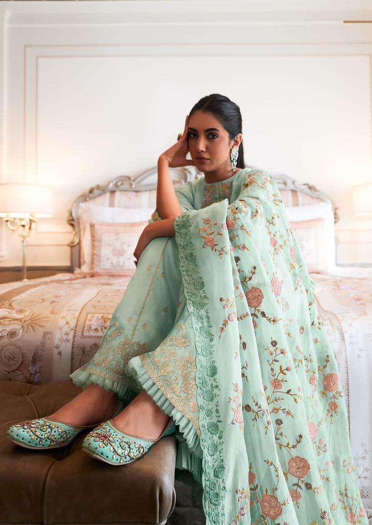 varsha fashion morning glory 01-05 series exclusive designer salwar kameez catalogue manufacturer surat 
