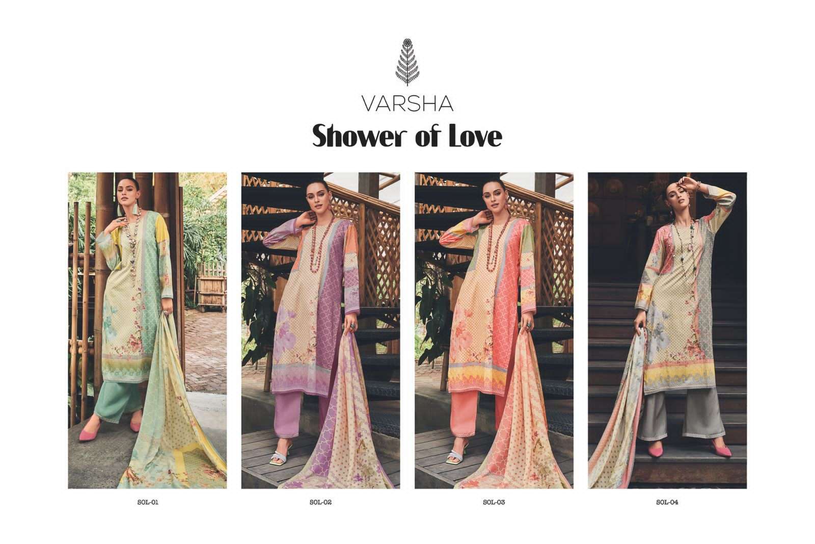 varsha fashion shower of love 01-04 series exclusive designer salwar suits design 2023