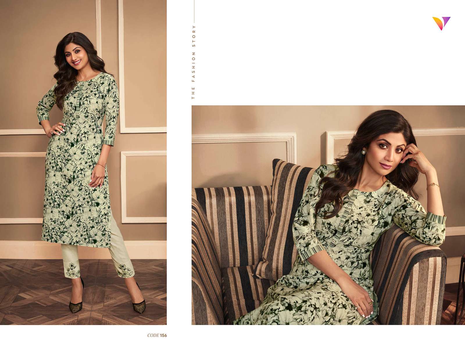 vinay fashion shilpa 151-157 series linen designer top with pant catalogue wholesaler surat