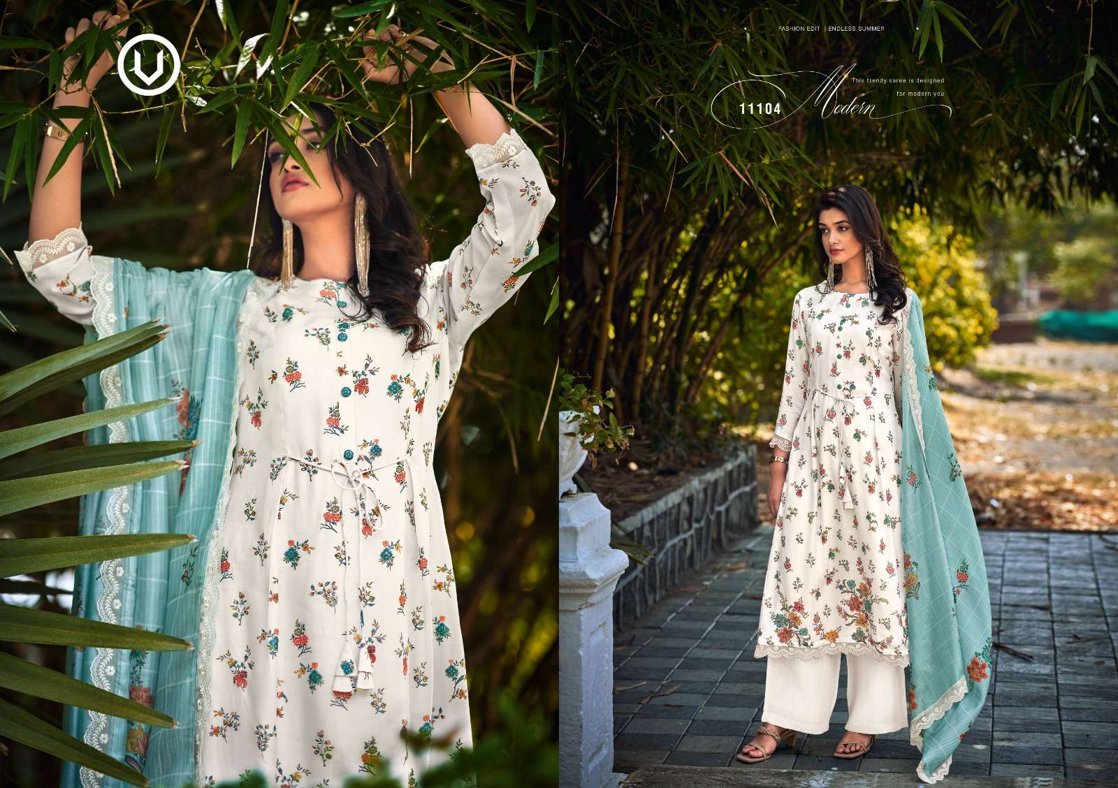 vivek fashion rosabel 11101-11105 series trendy designer salwar kameez catalogue online dealer surat