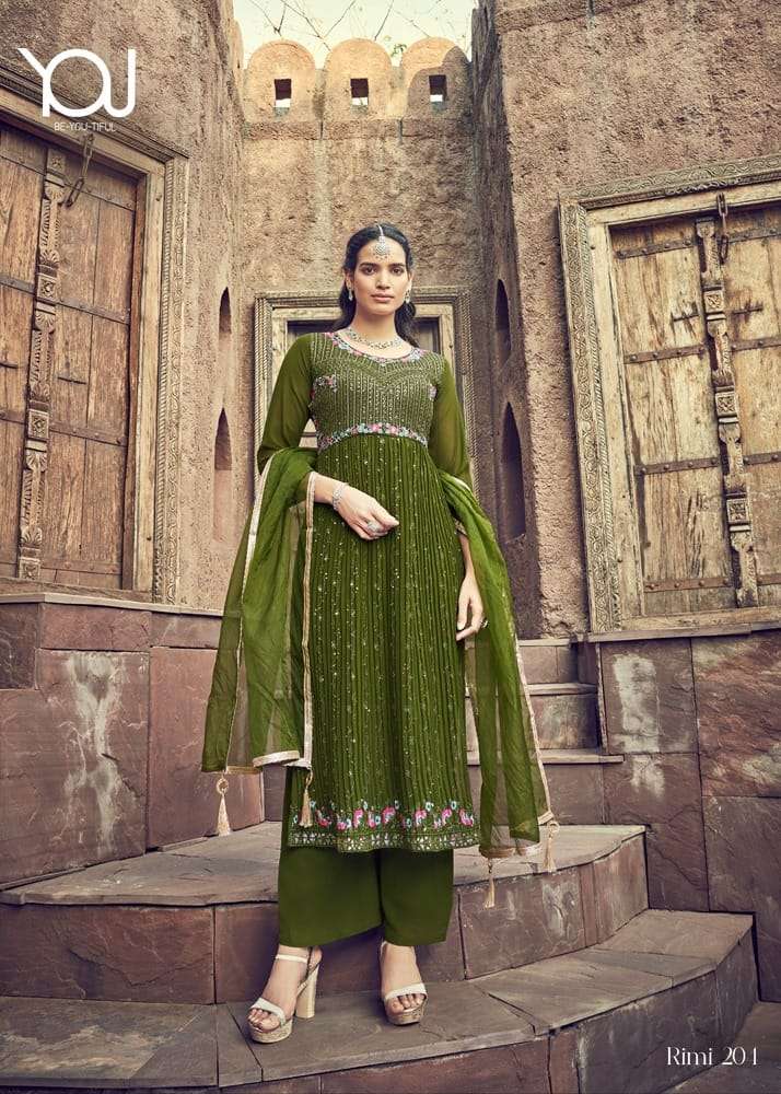 wanna rimi 201-205 series stylish look designer top bottom with dupatta catalogue latest collection 2023