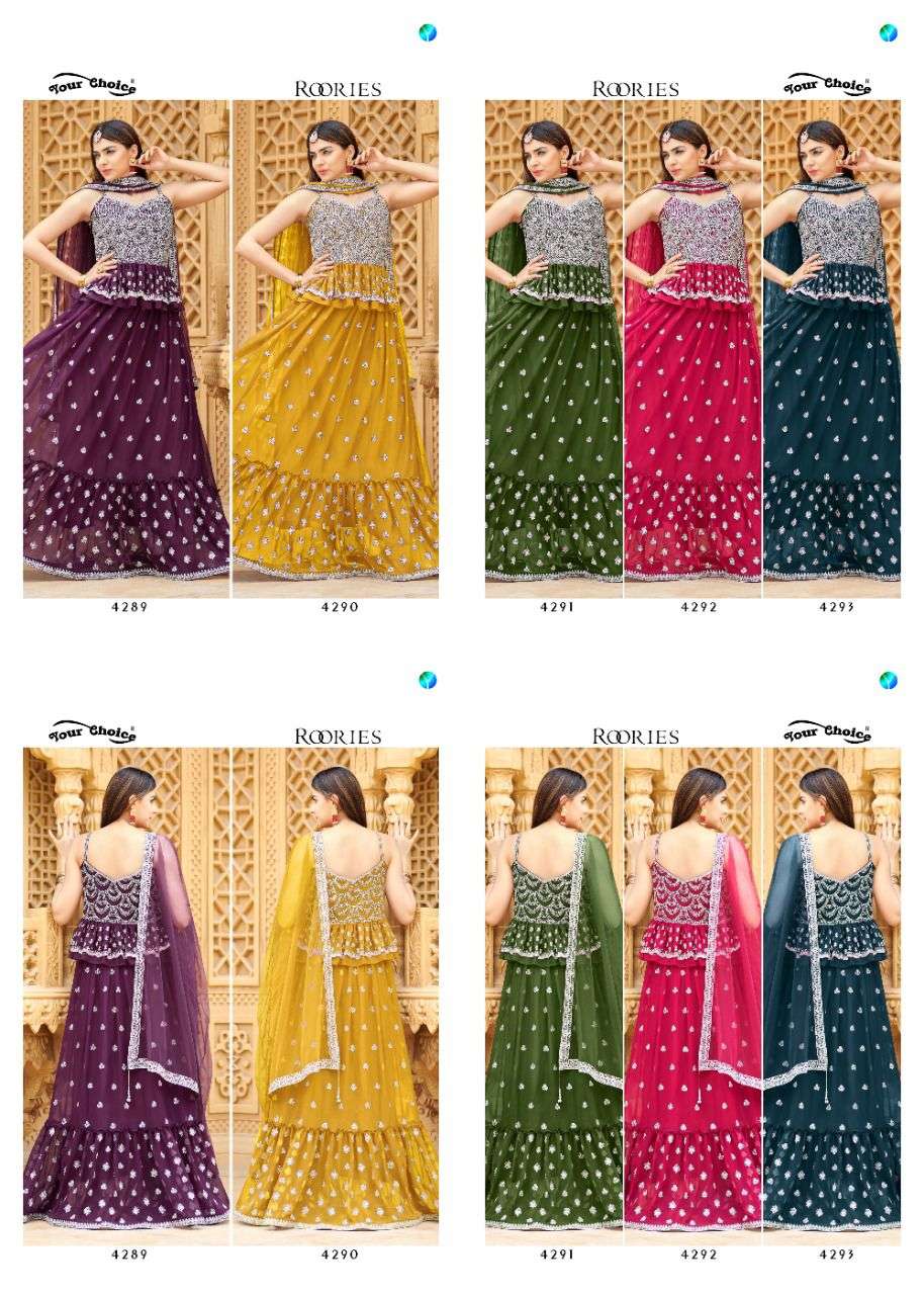 yourchoice roories 4289-4293 series party wear collection wholesale price supplier surat