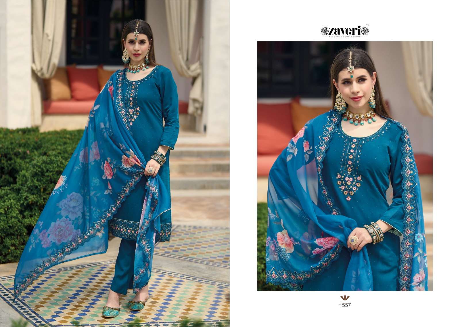 zaveri sabway 1551-1554 series viscose silk designer stylish salwar suits catalogue collection 2023