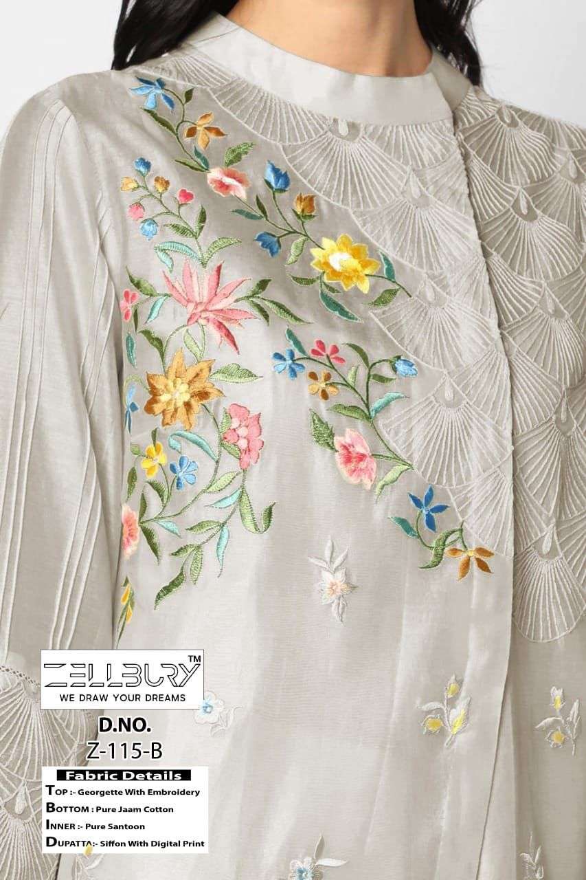 zellbury 115 series readymade designer salwar suits online supplier surat 