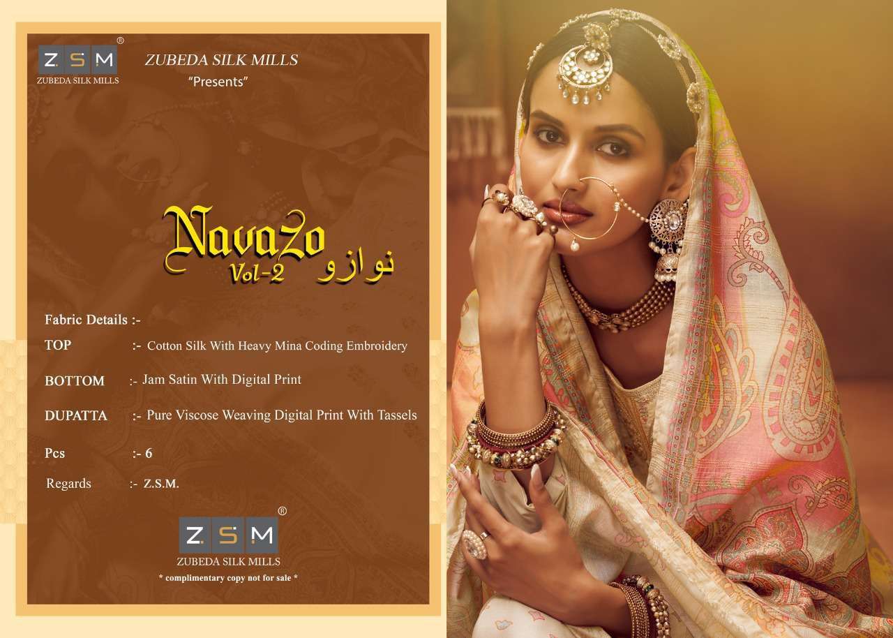zubeda navazo vol-2 4001-4006 series exclusive designer salwar kameez catalogue manufacturer surat
