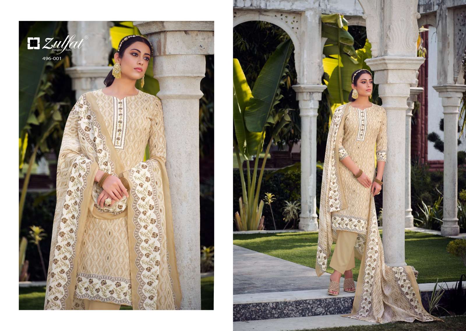 zulfat designer suits malang pure cotton designer salwar kameez latest catalogue 2023