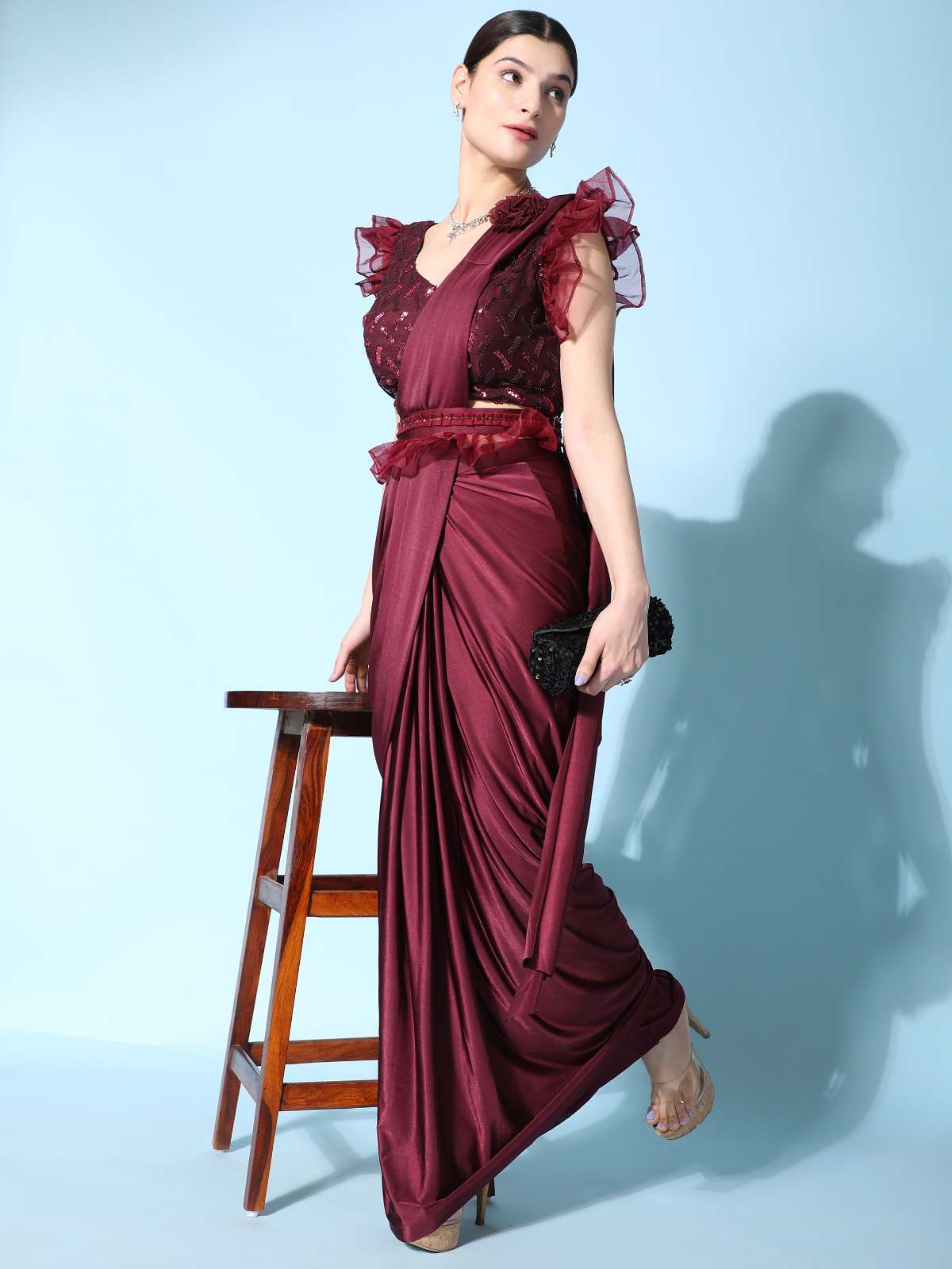 1016403 by amoha trendz stylish designer ready to wear saree manufacturer surat