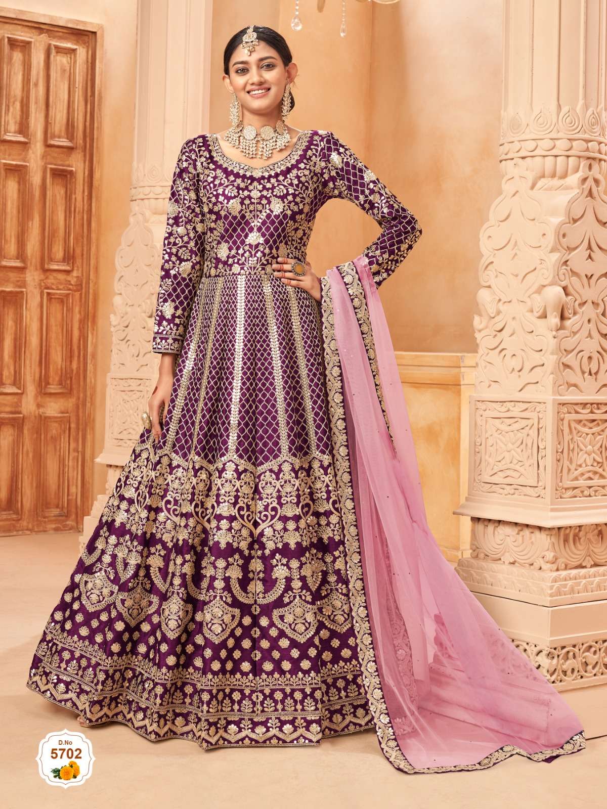 aanaya 5700 vol 157 series exclusive party wear art silk designer gown pattern suits online wholesaler surat 
