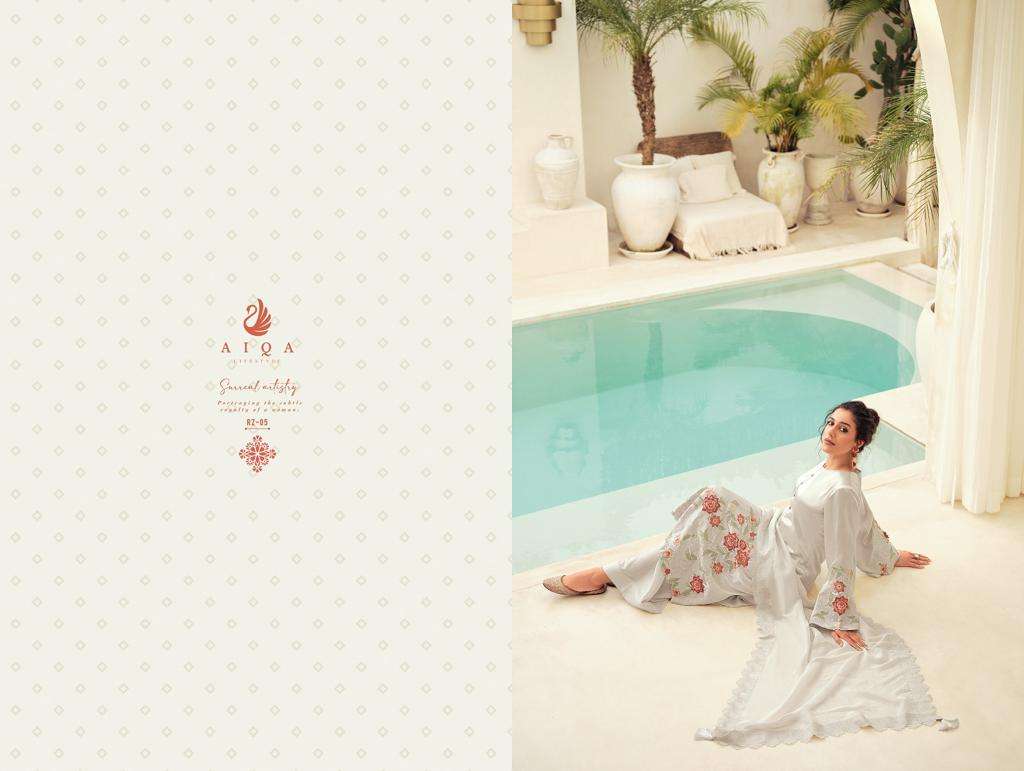 aiqa lifestyle raazi 01-06 series party wear designer salwar suits catalogue wholesaler surat 