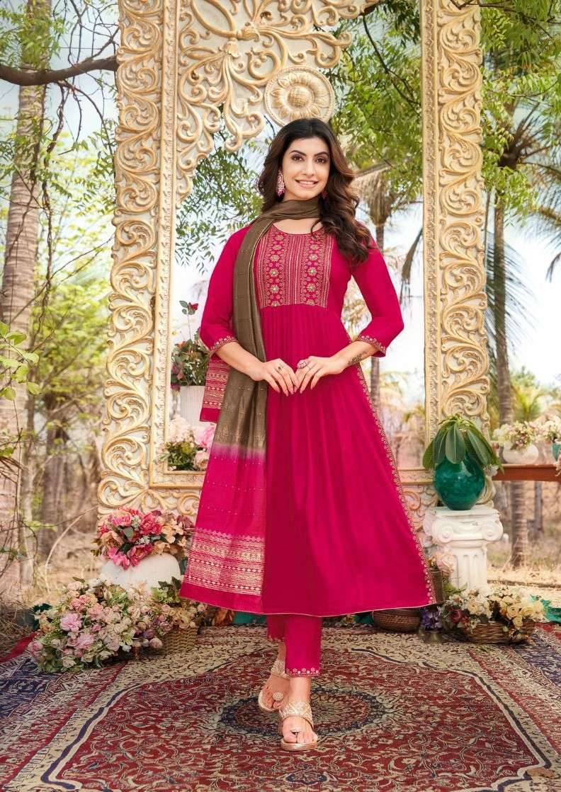 artio spring roll nayra 67001-67008 series readymade designer top bottom with dupatta latest collection 2023 