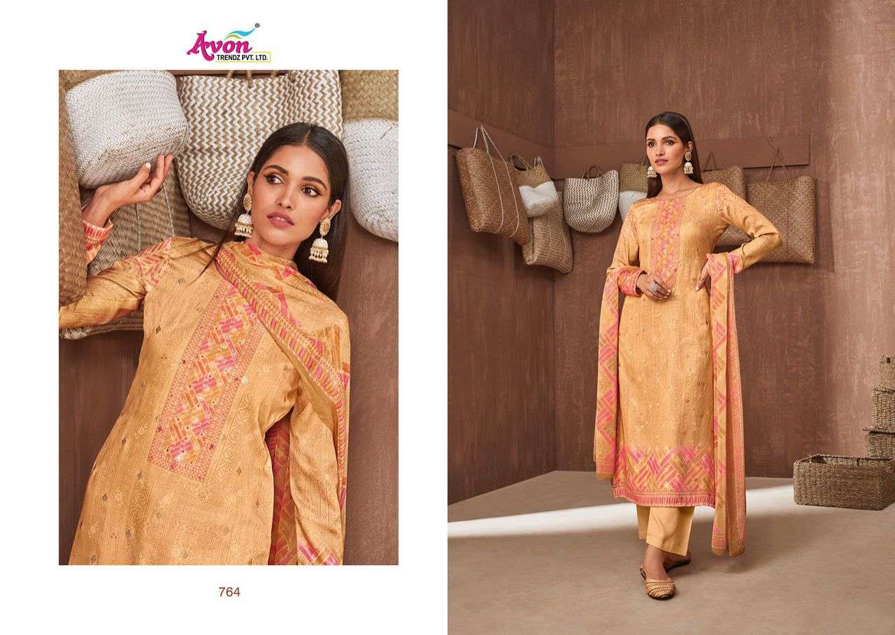 avon trendz aroma vol-2 761-766 series exclusive designer salwar suits catalogue online supplier surat