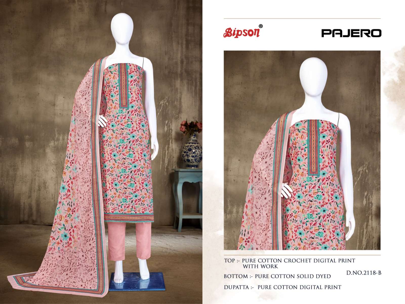 bipson prints pajero 2118 series fancy designer salwar kameez catalogue wholesale price surat 