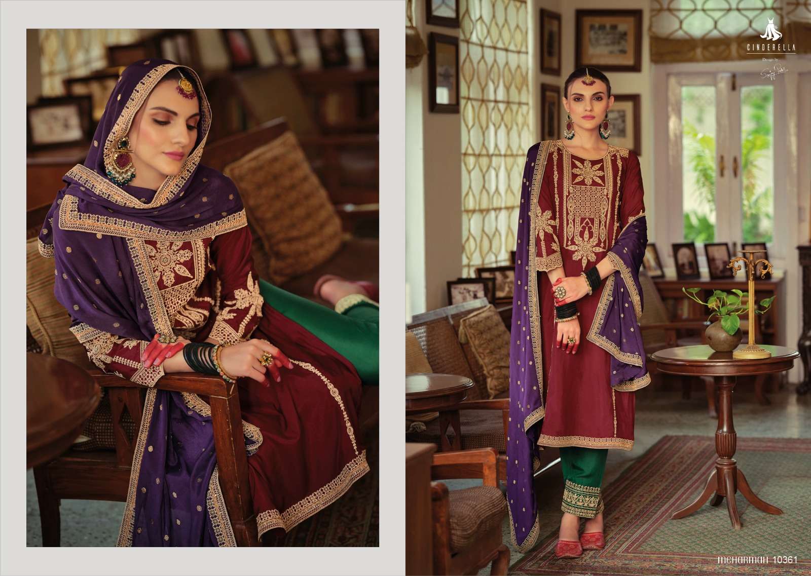 cinderella rajbari 10361-10366 series exclusive designer salwar suits festive collection 2023 