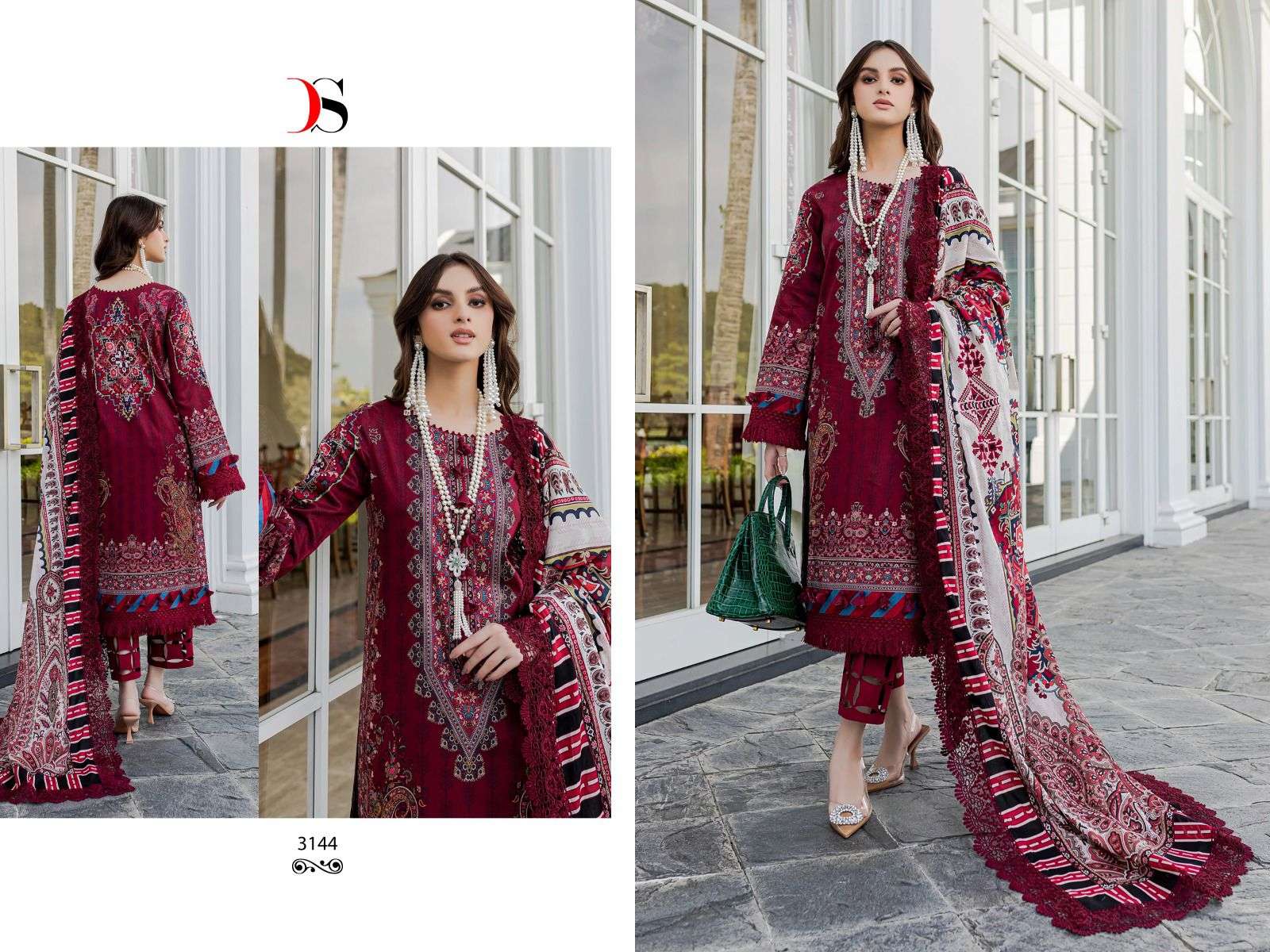 deepsy suits firdous urbane vol-23 2 3141-3148 series pakistani salwar kameez catalogue wholesale price in india 